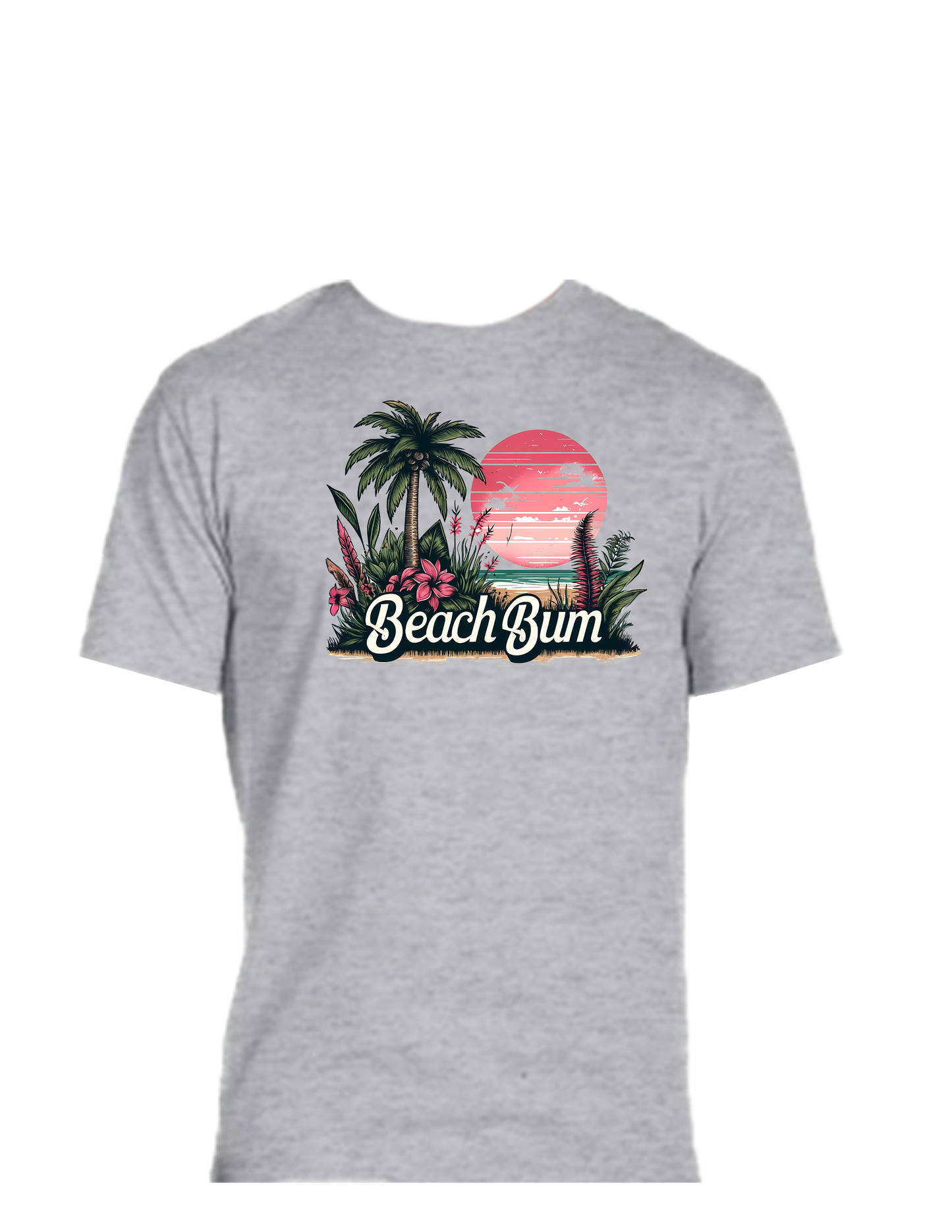 Short sleeve T-shirt UNISEX - 50%COTTON 50% POLYESTER. Enjoy Life. Beach Bum.