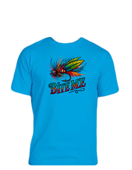 Short sleeve T-shirt UNISEX - 50%COTTON 50% POLYESTER. Enjoy Life. Bite Me.