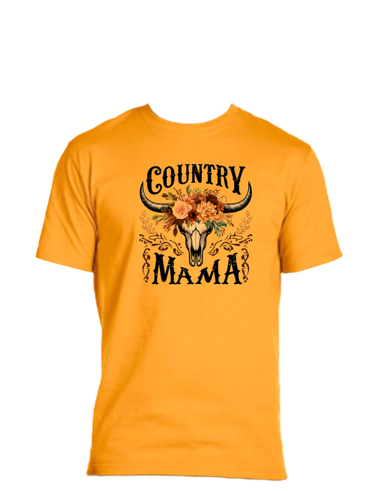 Short sleeve T-shirt UNISEX - 50%COTTON 50% POLYESTER. Enjoy Life. COUNTRY MAMA.