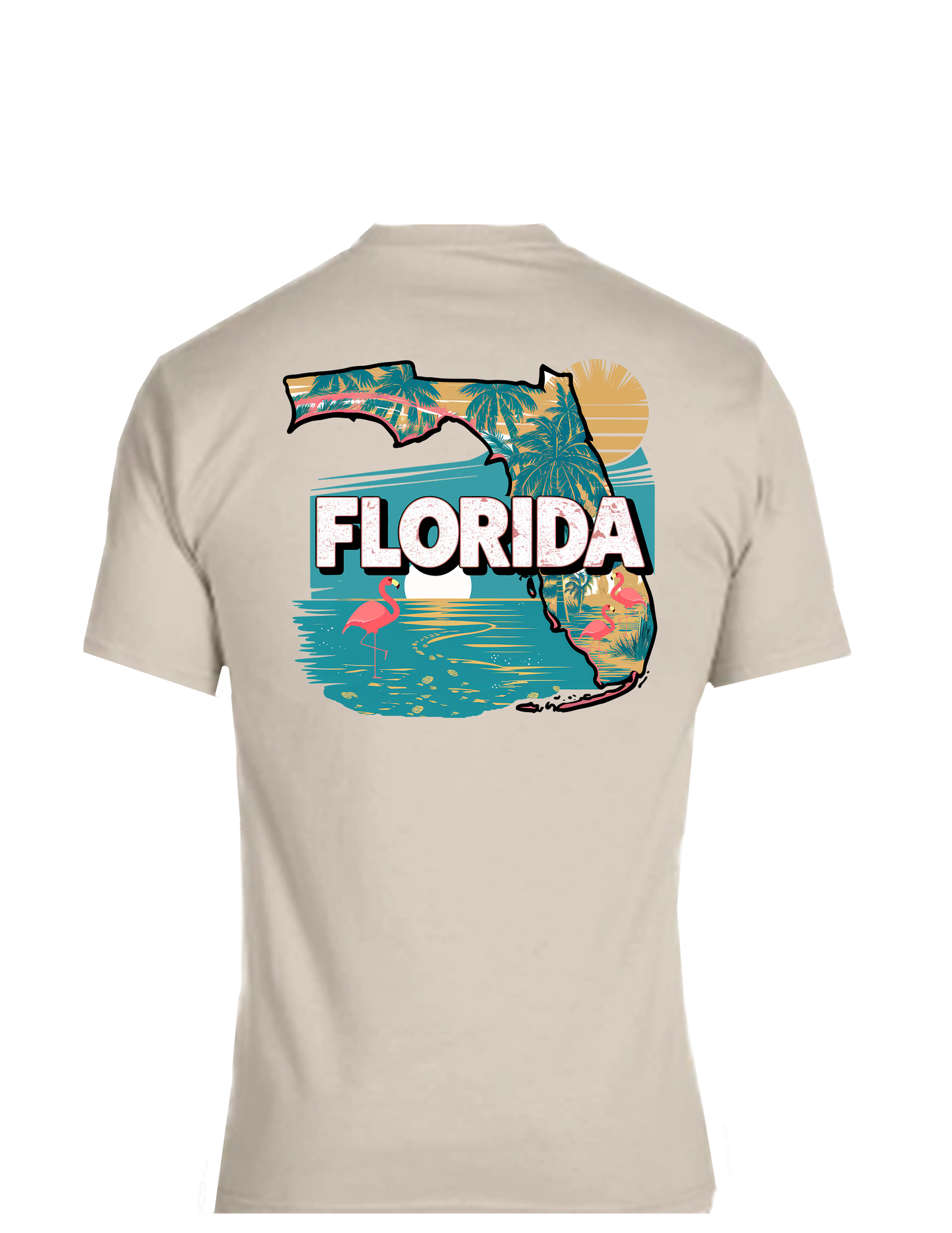 Short sleeve T-shirt UNISEX - 50%COTTON 50% POLYESTER. FLORIDA SHIRT.