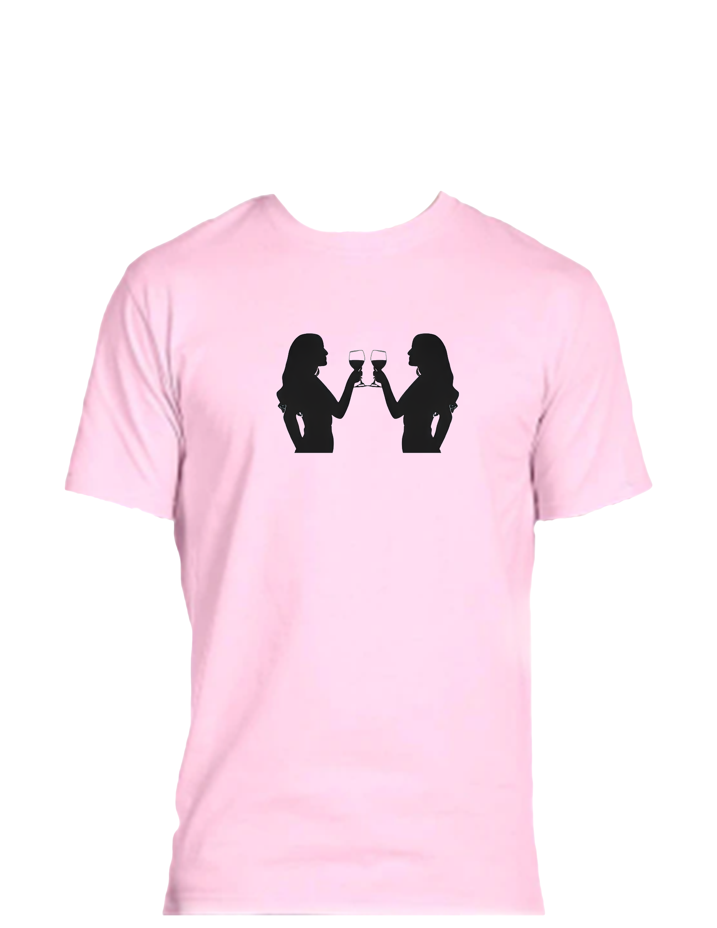 Short sleeve T-shirt UNISEX - 50%COTTON 50% POLYESTER. Enjoy Life. Girls Toasting.