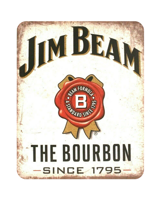 Man Cave - Garage - Bar, SIGNS. JIM BEAM. THE BOURBON since 1795.