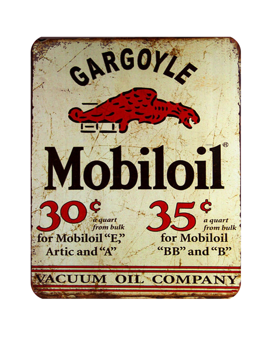 Man Cave - Garage - Bar, SIGNS. GARGOYLE MOBILOIL SIGN.