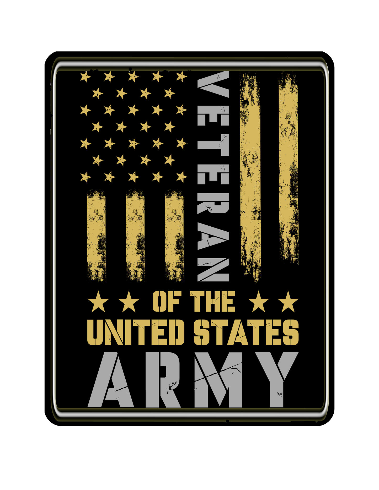 Man Cave - Garage - Bar, SIGNS. VETERAN OF THE UNITED STATES ARMY.