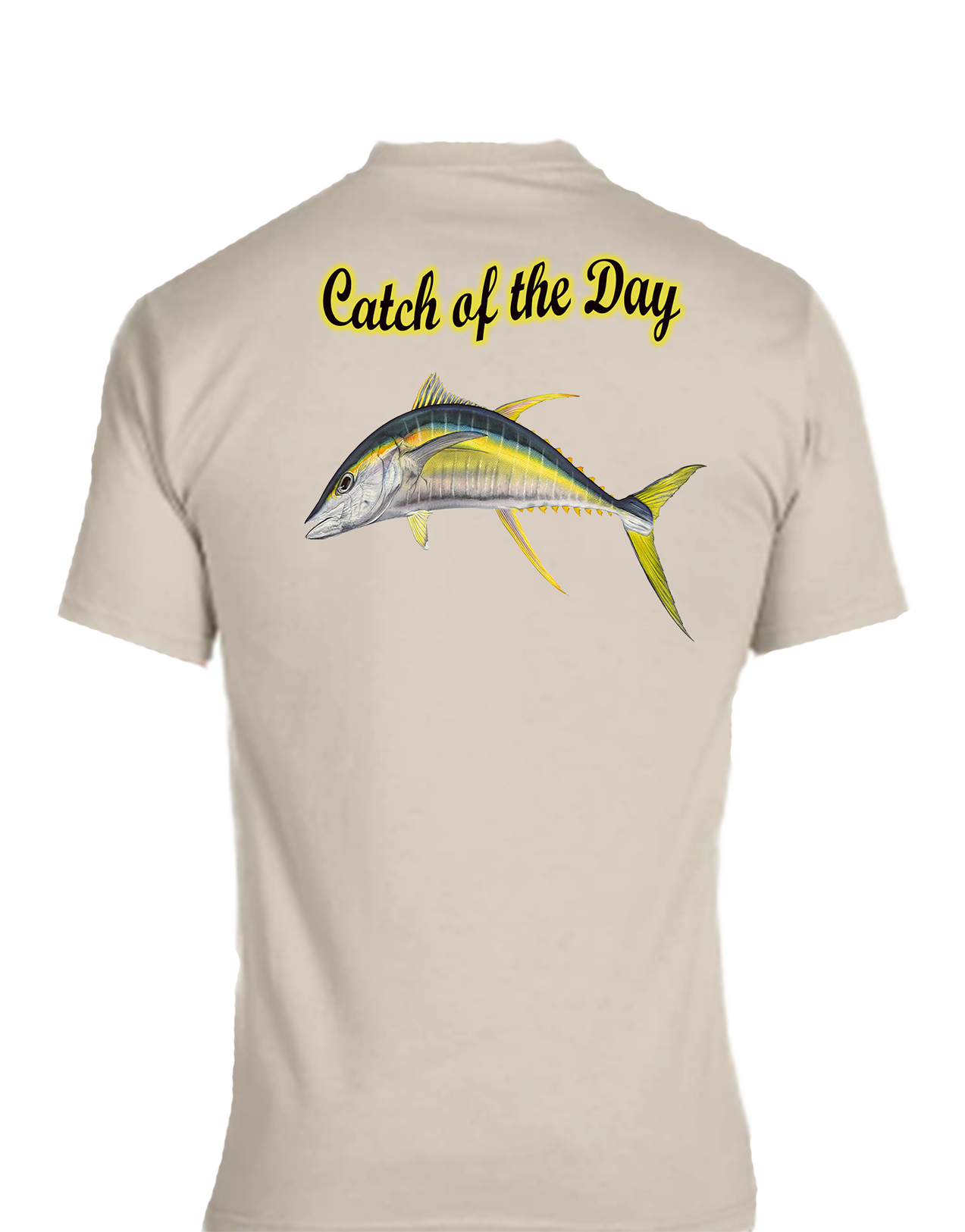 Short sleeve T-shirt UNISEX - 50%COTTON 50% POLYESTER. Enjoy Life. Catch of the Day.