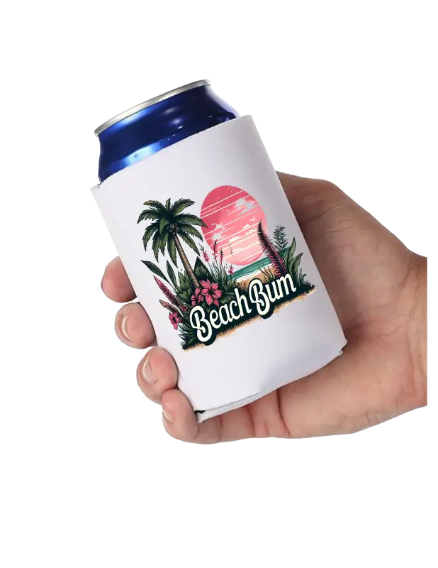 Collapsible can Coolers-beach Bum - Bucket List can Coolers