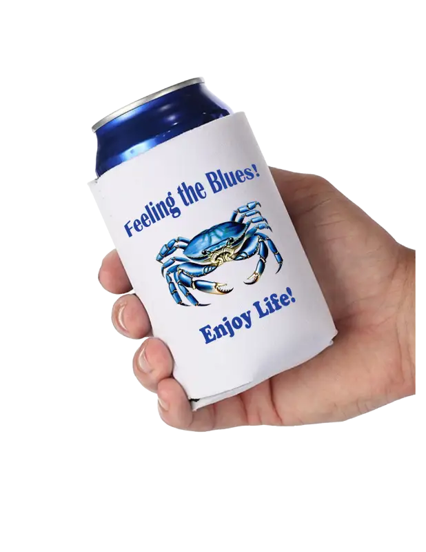 Collapsible can Coolers-feeling the Blues Enjoy Life