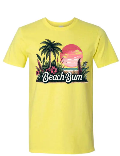 Enjoy Life T-shirt 100% Preshrunk Cotton- Beach Bum.