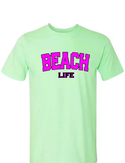 Enjoy Life T-shirt 100% Preshrunk Cotton - Beach Life.