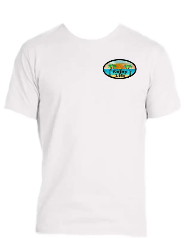 Enjoy Life T-shirt 100% Preshrunk Cotton- Bicycle Shirt.