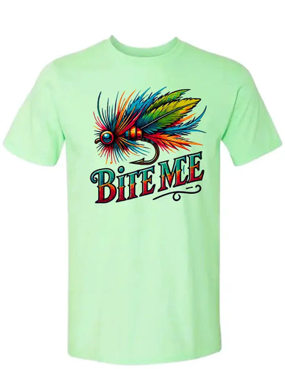 Enjoy Life T-shirt 100% Preshrunk Cotton - Bite me Fishing