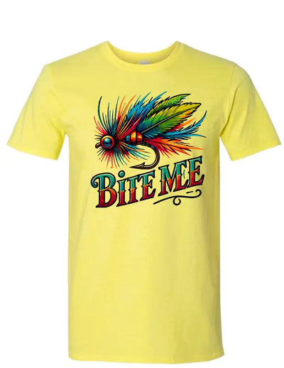 Enjoy Life T-shirt 100% Preshrunk Cotton - Bite me Fishing