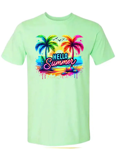 Enjoy Life T-shirt 100% Preshrunk Cotton - Hello Summer