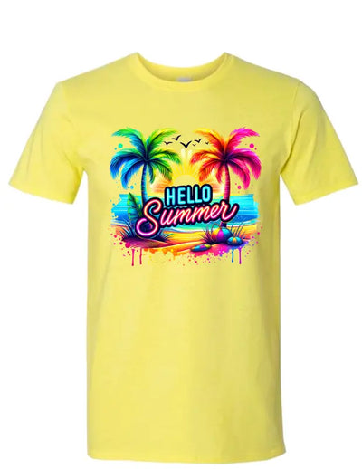 Enjoy Life T-shirt 100% Preshrunk Cotton - Hello Summer