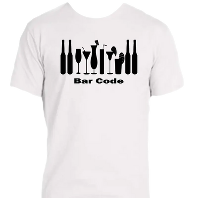 Enjoy Life T-shirt 100% Preshrunk Cotton- Life. Bar Code.