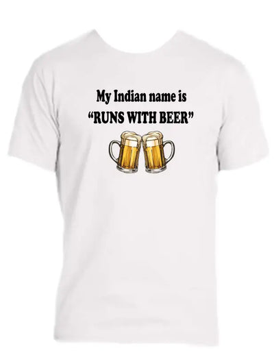 Enjoy Life T-shirt 100% Preshrunk Cotton - Runs with Beer