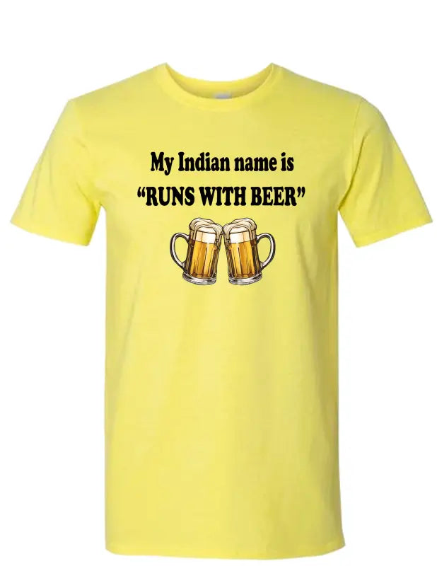 Enjoy Life T-shirt 100% Preshrunk Cotton - Runs with Beer