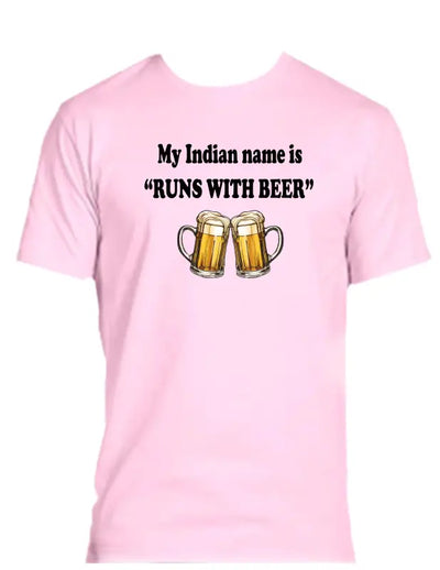 Enjoy Life T-shirt 100% Preshrunk Cotton - Runs with Beer