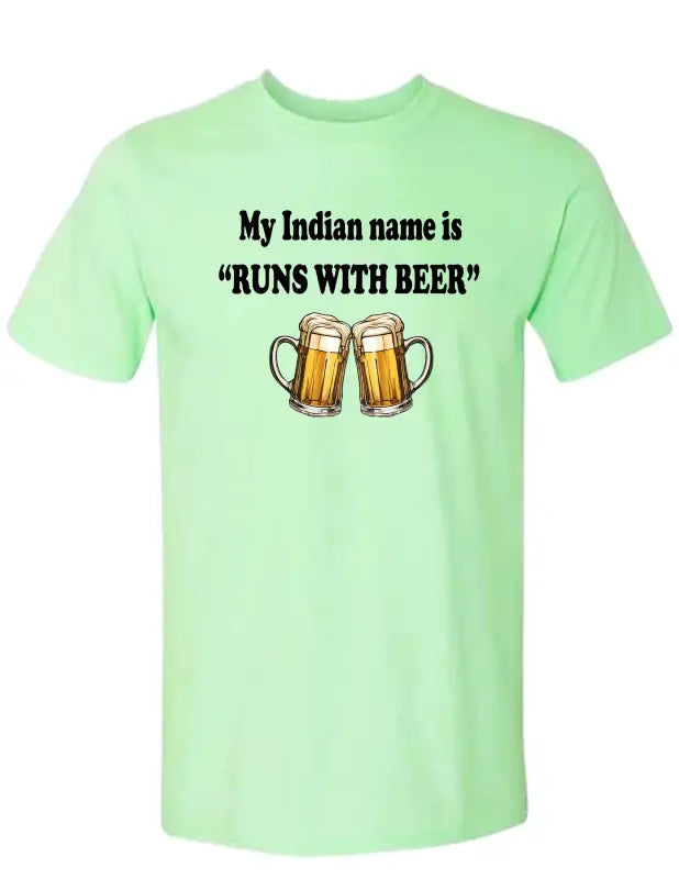 Enjoy Life T-shirt 100% Preshrunk Cotton - Runs with Beer