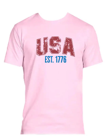 Enjoy Life T-shirt 100% Preshrunk Cotton - Usa 1776 - Enjoy