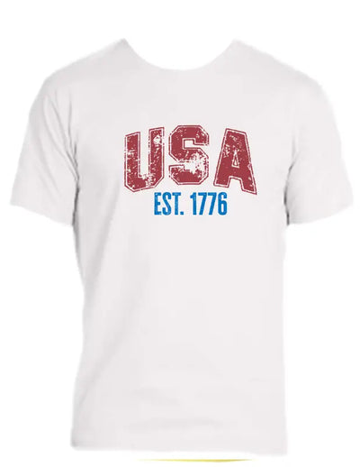 Enjoy Life T-shirt 100% Preshrunk Cotton - Usa 1776 - Enjoy