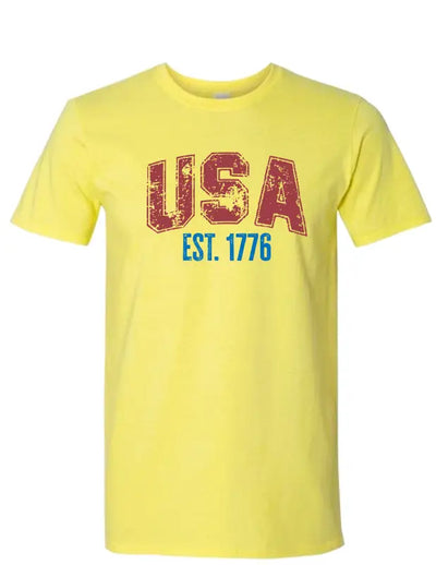 Enjoy Life T-shirt 100% Preshrunk Cotton - Usa 1776 - Enjoy