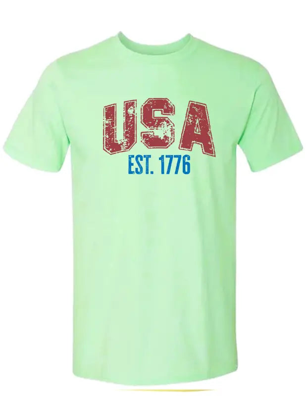 Enjoy Life T-shirt 100% Preshrunk Cotton - Usa 1776 - Enjoy