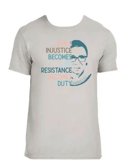 Enjoy Life T-shirt 100% Preshrunk Cotton - when Injustice