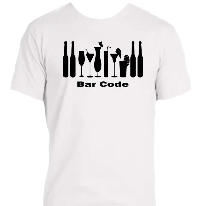 Enjoy Life T-shirt 50/50 Cot/poly - Bar Code - 50% Cotton