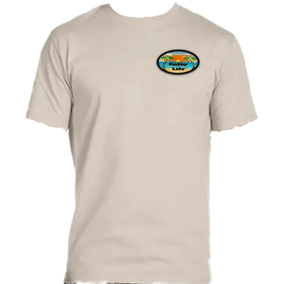 Enjoy Life T-shirt 50/50 Cot/poly - Florida Sunset - 50%