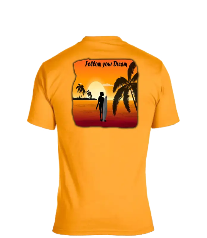 Enjoy Life T-shirt 50/50 Cot/poly-follow your Dream - 50%