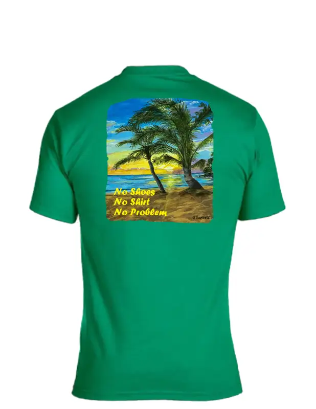 Enjoy Life T-shirt 50/50 Cot/poly-no Shoes no Shirt Problem
