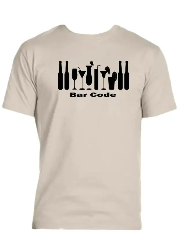 Enjoy Life T-shirt 100% Preshrunk Cotton - Bar Code Playful