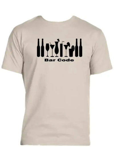 Enjoy Life T-shirt 100% Preshrunk Cotton - Bar Code Playful