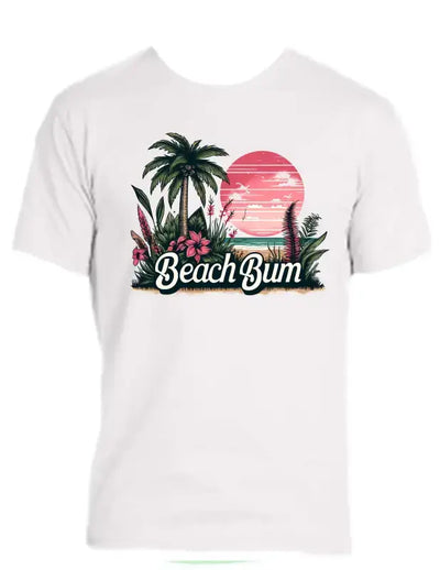 Enjoy Life T-shirt 100% Preshrunk Cotton- Beach Bum.