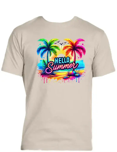 Enjoy Life T-shirt 100% Preshrunk Cotton - Hello Summer
