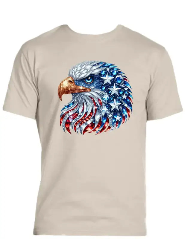 Enjoy Life T-shirt 100% Preshrunk Cotton - Patriotic Eagle