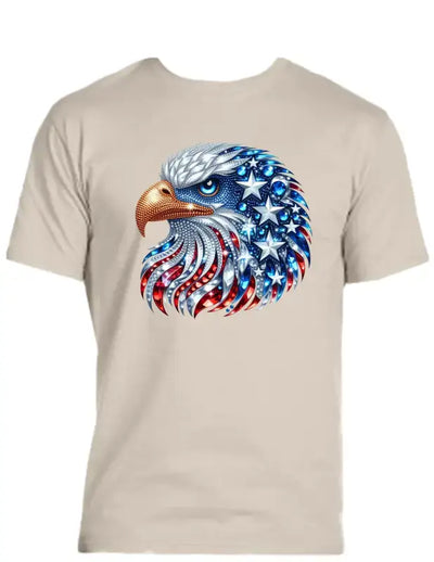 Enjoy Life T-shirt 100% Preshrunk Cotton - Patriotic Eagle