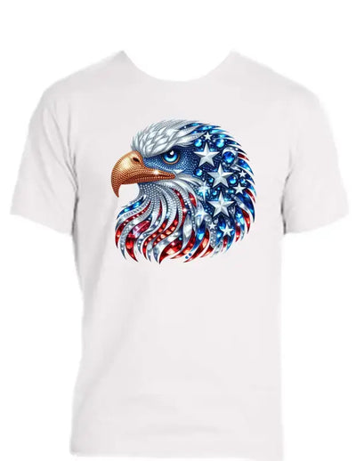 Enjoy Life T-shirt 100% Preshrunk Cotton - Patriotic Eagle