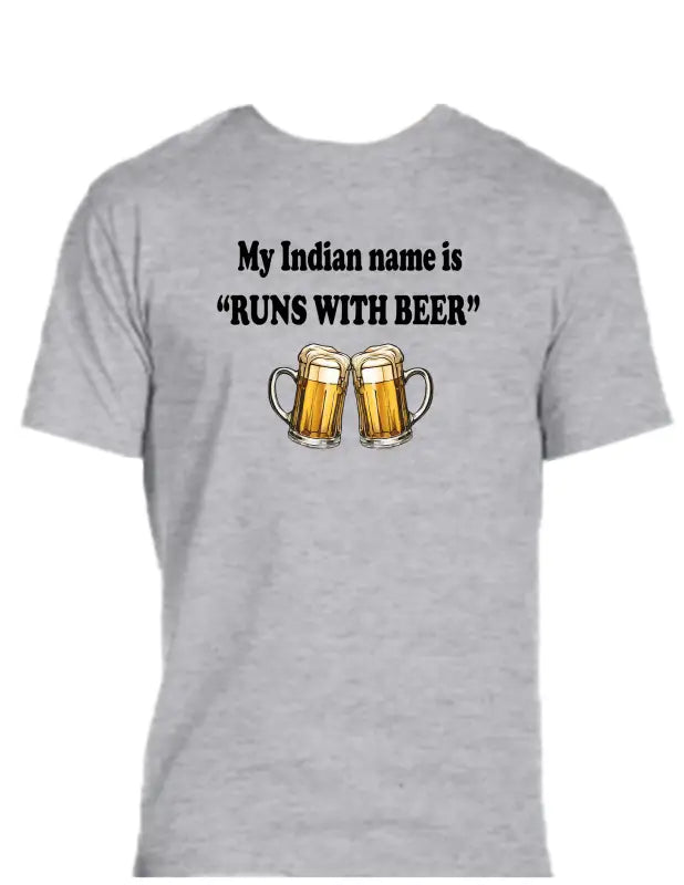 Enjoy Life T-shirt 50% Cotton Polyester - Runs with Beer