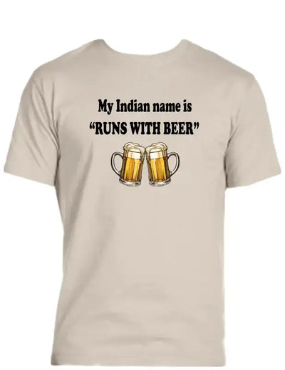 Enjoy Life T-shirt 100% Preshrunk Cotton - Runs with Beer