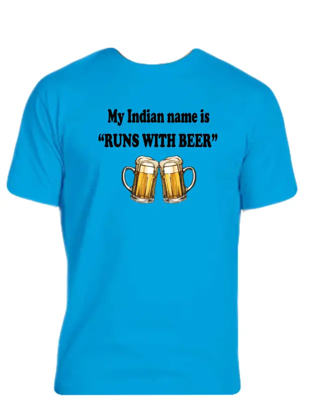 Enjoy Life T-shirt 50% Cotton Polyester - Runs with Beer