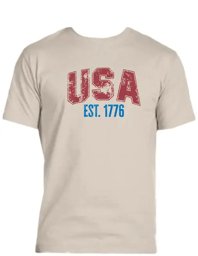 Enjoy Life T-shirt 100% Preshrunk Cotton - Usa 1776 - Enjoy