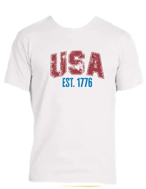 Enjoy Life T-shirt 100% Preshrunk Cotton - Usa 1776 - Enjoy