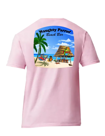 Enjoy Life T-shirt Preshrunk Cotton-naughty Parrot Beach
