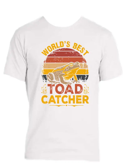ENJOY LIFE T-SHIRT PRESHRUNK COTTON-WORLD’S BEST TOAD CATCHER. - ENJOY LIFE T-SHIRT 100% PRESHRUNK COTTON