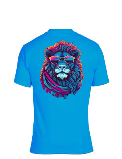 Enjoy Lifee T-shirt 50/50 Cot/poly - Kool Lion - 50% Cotton