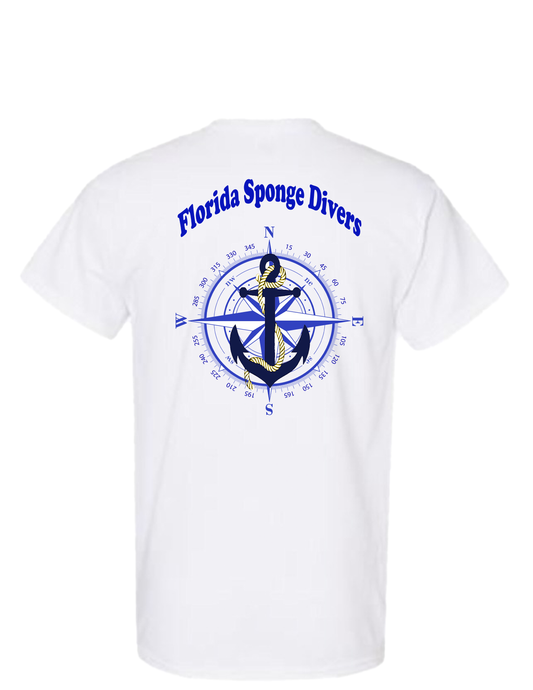 Short sleeve T-shirt UNISEX - 50%COTTON 50% POLYESTER. Enjoy Life. Florida Sponge Diver.