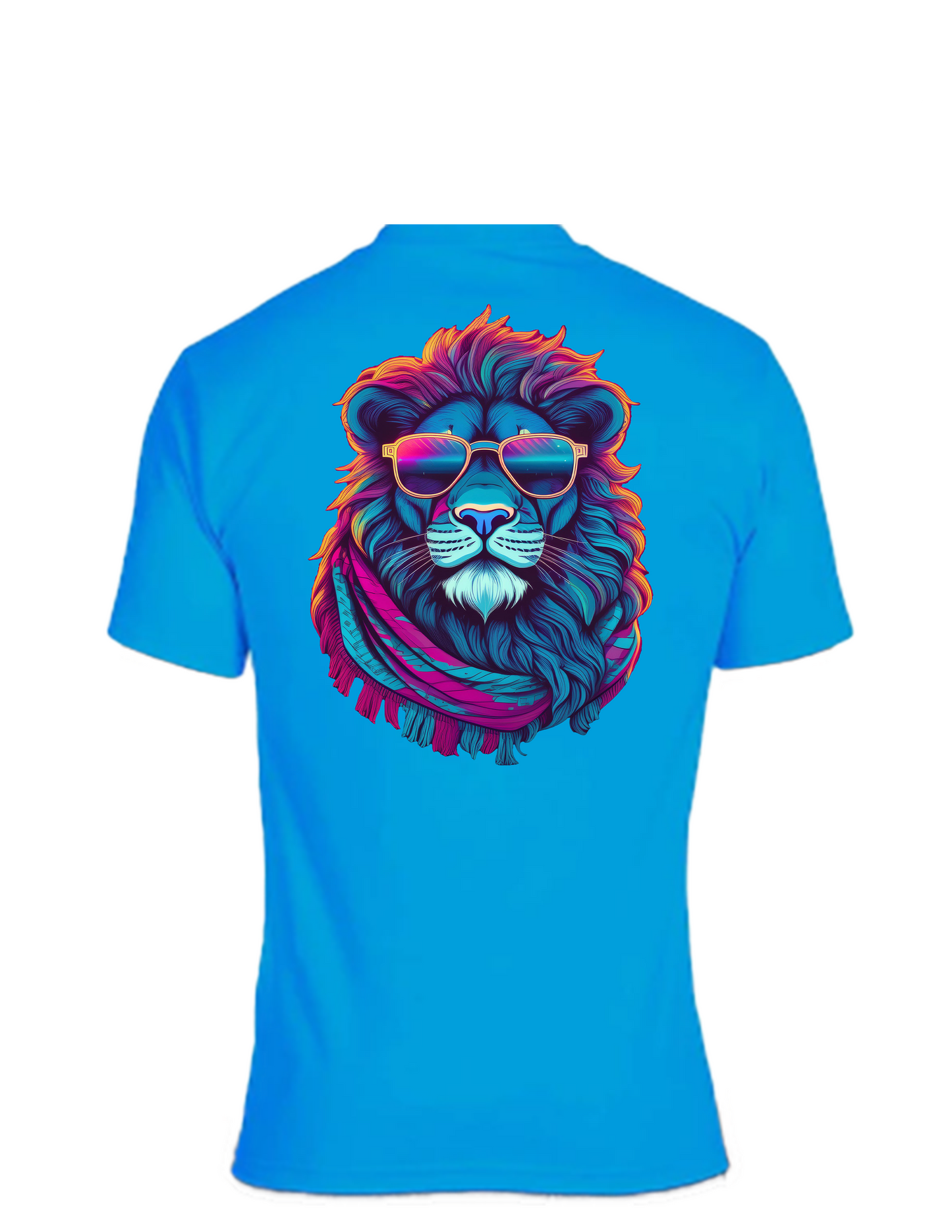 Short sleeve T-shirt UNISEX - 50%COTTON 50% POLYESTER. Enjoy Life. Kool Lion.