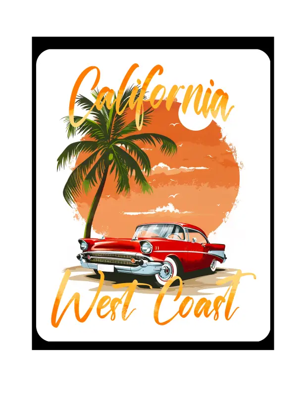 Man Cave - Garage - Bar Signs. California West Coast.